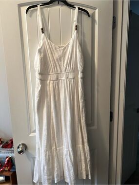torrid White Spaghetti-Strap Maxi Dress